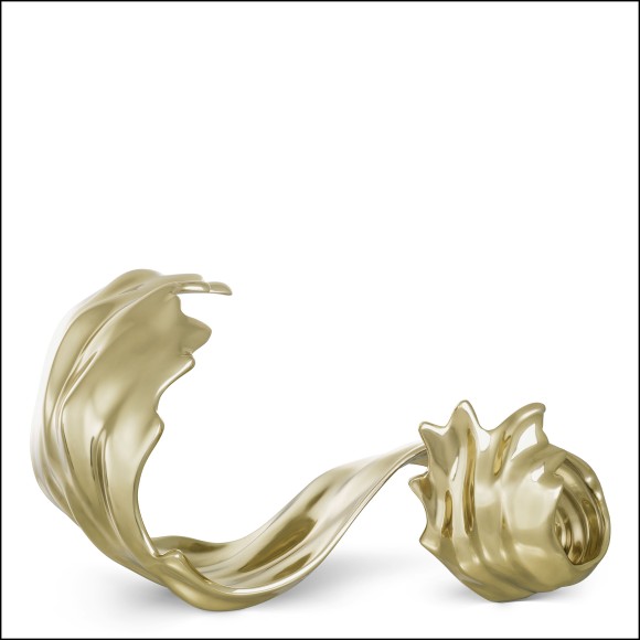 120101 - Aluminium decorative piece with golden hue and luxurious feel - Pacific Compagnie.
