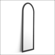 120541 - Tall black mirrored furniture made of mindi wood - Pacific Compagnie.