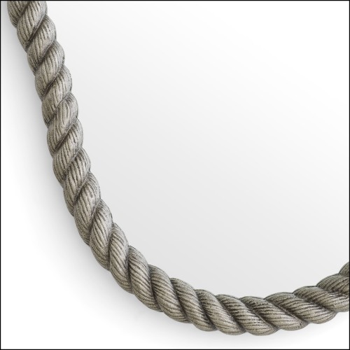 120444 - Luxe et élégance avec le miroir 120444 en aluminium - Pacific Compagnie.