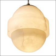 120085 - Luxurious pendant lamp with albâtre shade - Pacific Compagnie.