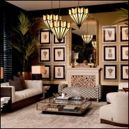 120285 | Suspension luminaire en bronze - Pacific Compagnie.