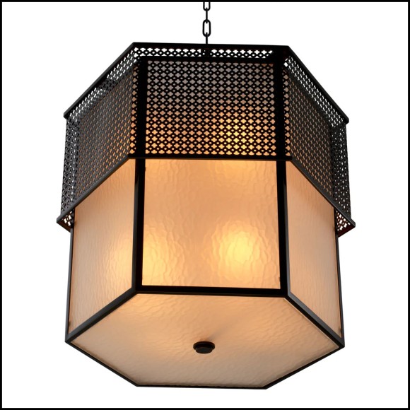 120300 - Interior lighting with bronze and glass details - Pacific Compagnie.