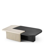 Table basse 24 - Yardham - Table basse design en noir et blanc pour salon - Pacific Compagnie.