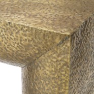 Table d’appoint 24 - Drayton - Meuble de décoration de luxe avec finition métallique laiton vieilli - Pacific Compagnie.