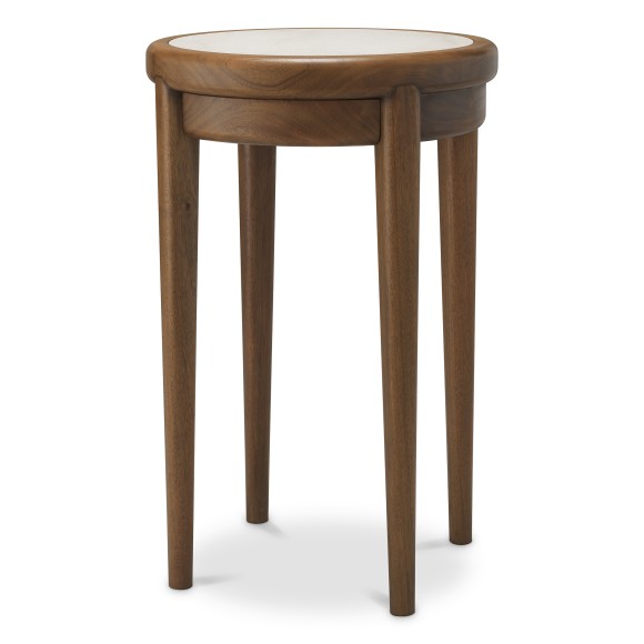 Table d’appoint 24 - Hensley | Table d'appoint 24-Hensley en bois d'acajou avec design moderne - Pacific Compagnie.