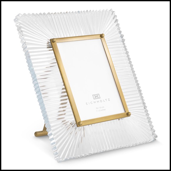 Cadre photo 24 - Camille - Glass picture frame with luxury finish, 18x13 cm photo size - Pacific Compagnie.