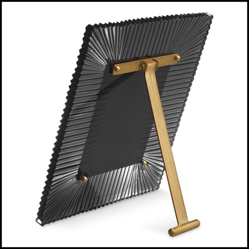 Cadre photo 24 - Camille - Luxury black and white glass picture frame with a size of 30cm by 25cm - Pacific Compagnie.