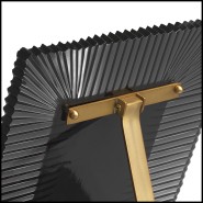 Cadre photo 24 - Camille - Sleek modern glass photo frame in black and white colors with a depth of 4cm - Pacific Compagnie.