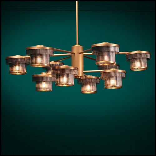 Lustre 24 - Andromeda - Luxurious interior lighting with glass material - Pacific Compagnie.