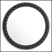 Miroir 24 - Kenton rond - Round luxury mirror with black finish - Pacific Compagnie.