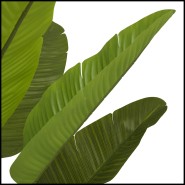 Plante artificielle 24 - Strelitzia - Large green artificial Strelitzia plant with textile details - Pacific Compagnie.