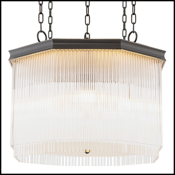 Lustre 24 - Estela - Bronze glass pendant light Lustre 24-Estela - Pacific Compagnie.