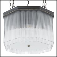 Lustre 24 - Estela - Decorative glass and bronze lighting Lustre 24-Estela - Pacific Compagnie.