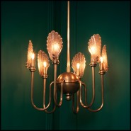 Lustre 24 - Isabelle - Interior lighting solution with Lustre 24-Isabelle, featuring laiton vieilli color - Pacific Compagnie.