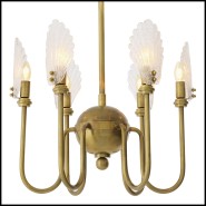 Lustre 24 - Isabelle - Luxury interior decor with Lustre 24-Isabelle, made of verre and laiton vieilli - Pacific Compagnie.