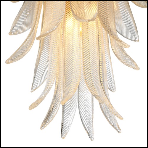 Lustre 24 - Erika - Eichholtz lighting featuring verre material and laiton vieilli color - Pacific Compagnie.