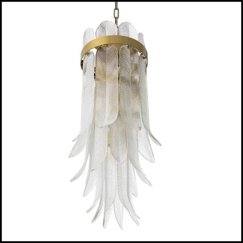 Lustre 24 - Erika | Lustre 24-Erika avec suspension en verre, petit modèle - Pacific Compagnie.