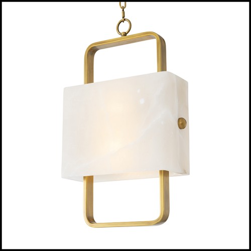 Lustre 24 - Melbourne - Suspension luminaire intérieur en albâtre, modèle Lustre 24-Melbourne - Pacific Compagnie.