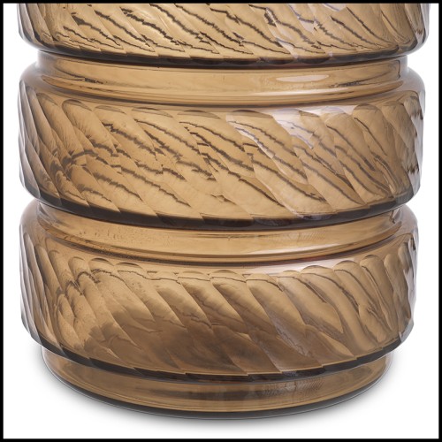 Vase 24 - Loxley - Elegant glass vase with copper finish - Pacific Compagnie.