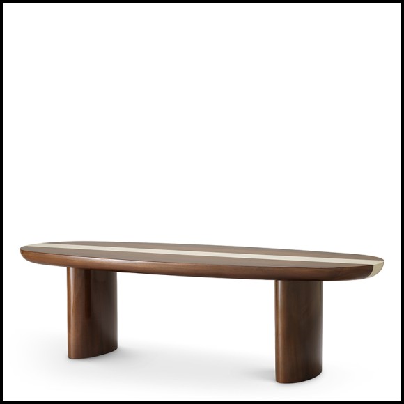 Table basse 24 - Jenson - Table basse en bois d'acajou de luxe - Pacific Compagnie.