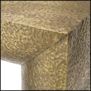 Table basse 24 - Drayton | Table basse de luxe en acier inoxydable avec finition laiton vieilli - Pacific Compagnie.