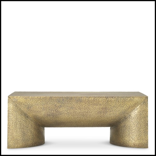 Table basse 24 - Drayton - Luxury living room coffee table with stainless steel base - Pacific Compagnie.