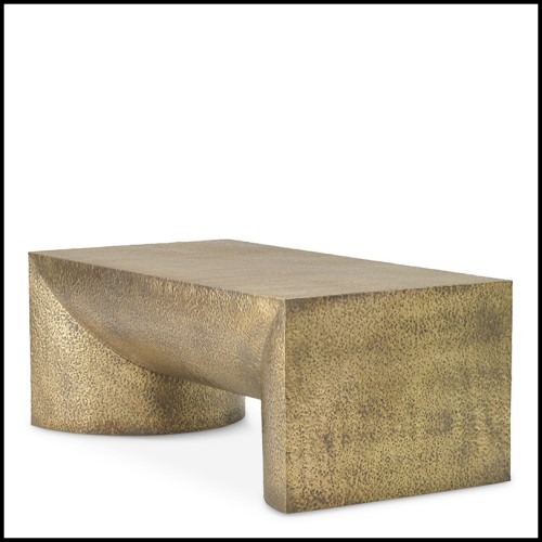 Table basse 24 - Drayton - Designer coffee table with aged brass finish and luxurious feel - Pacific Compagnie.