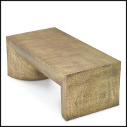 Table basse 24 - Drayton | Table basse 24-Drayton en acier inoxydable avec finition laiton pour une décoration intérieure élégan