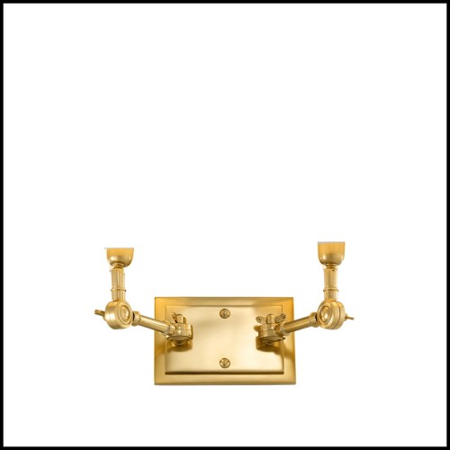 Applique murale 24 - Wentworth Double - Double wall sconce with orange accents - Pacific Compagnie.