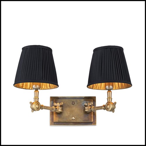 Applique murale 24 - Wentworth Double - Double wall lamp with stainless steel - Pacific Compagnie.
