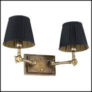 Applique murale 24 - Wentworth Double - Modern wall lighting with white and noir - Pacific Compagnie.