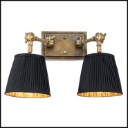 Applique murale 24 - Wentworth Double - Unique wall lamp with Acier inoxydable - Pacific Compagnie.