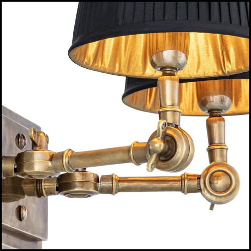 Applique murale 24 - Wentworth Double - Eichholtz wall lamp with double sconce - Pacific Compagnie.