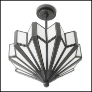 Suspension plafond 24 - Victory - Modern ceiling lamp in bronze highlight finish with adjustable height - Pacific Compagnie.