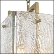 Suspension 24 - Solara - Elegant aged brass suspension light with 31.5 cm diameter - Pacific Compagnie.