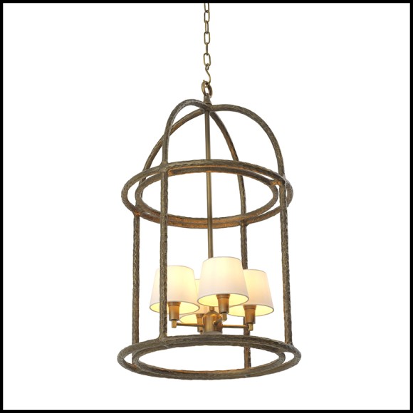 Suspension 24 - Montrose - Elegant laiton vieilli suspension light - Pacific Compagnie.