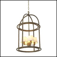 Suspension 24 - Montrose - Luminaire intérieur en laiton vieilli - Pacific Compagnie.