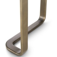 Table de salle à manger 24 - Rucello - Modern luxury dining table with sleek bronze accents - Pacific Compagnie.