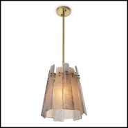 Suspension 24 - Cortese - Eichholtz interior lighting fixture in aged brass - Pacific Compagnie.