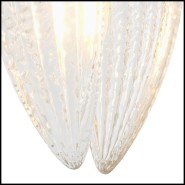 Lustre 24 - Persephone - Suspension lumineuse en verre avec finition laiton vieilli Lustre 24-Persephone - Pacific Compagnie.