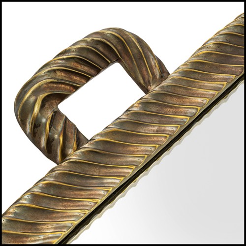 Plateau 24 - Montmartre - Plateau de réception en aluminium et laiton vieilli - Pacific Compagnie.