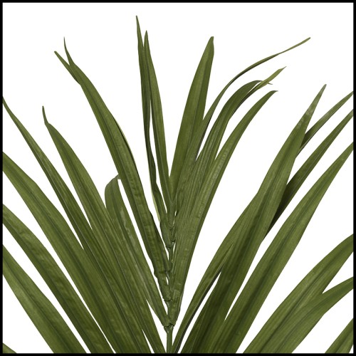 Plante artificielle 24 - Kentia Palm - Plante artificielle en tissu et acier, haute de 280 cm, couleur verte - Pacific Compagnie