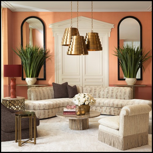 Suspension 24 - Fitzroy - Eichholtz's luxurious interior lighting in laiton vieilli finish - Pacific Compagnie.