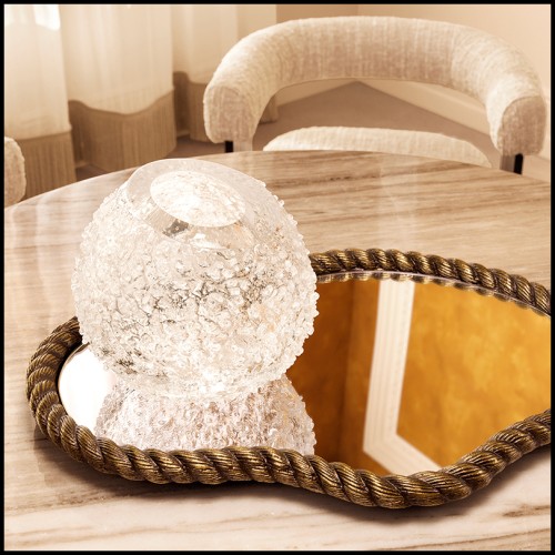 Plateau 24 - Elvington - Décoration en aluminium et verre miroir - Pacific Compagnie.