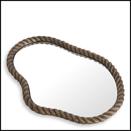 Plateau 24 - Elvington - Plateau en MDF avec finition laiton vieilli - Pacific Compagnie.