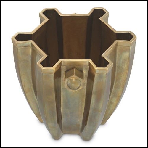 Seau à vin 24 - Napoli - Seau à vin déco, matière en laiton, couleur laiton vieilli - Pacific Compagnie.