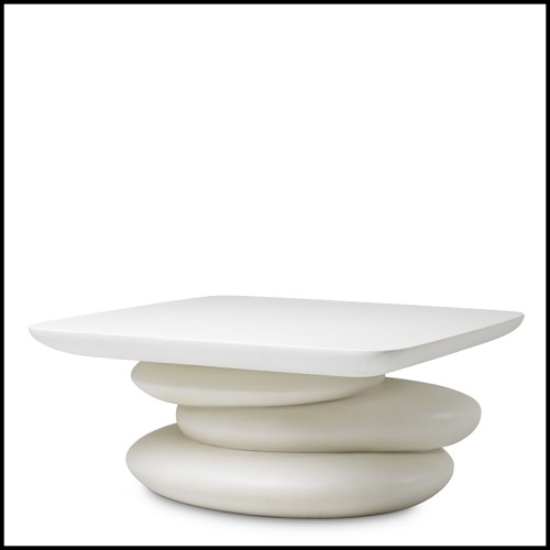 Table basse 24 - Azura - Modern low table with cement finish - Pacific Compagnie.