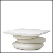 Table basse 24 - Azura - Modern low table with cement finish - Pacific Compagnie.