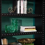 Serre - livres 24-Corwyn set of 2 - Serre-livres en laiton vieilli, accessoire déco en aluminium et granit - Pacific Compagnie.