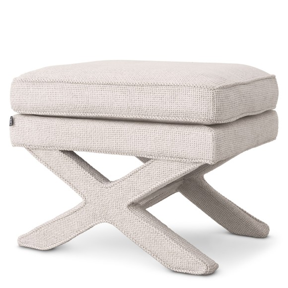 Tabouret 24 - Cordoba - High-end bar stool with distinctive lyssa white and tigris brown accents - Pacific Compagnie.